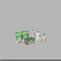 Ariel Laundry Detergent Packs Box And White Cleaning Bottles For Household Use