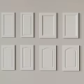 Various Kitchen Cabinet Door Panel Designs With Different Patterns And Styles 3d model