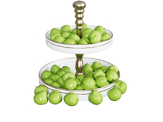 Fruit Plate Dining Table Ornaments Kitchen Supplies 3d model