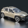 Gold SUV Car With Modern Exterior Sleek Body Lines And Alloy Wheels
