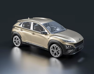 Gold SUV Car With Modern Exterior Sleek Body Lines And Alloy Wheels 3d model