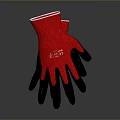 Durable Red And Black Protective Gloves With Model Number 235 For Work Safety