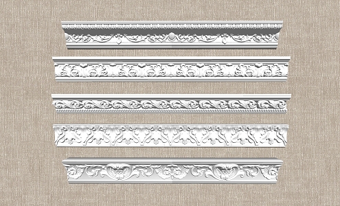 European plaster line 3d model