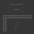 White Layered Decorative Cornice Component With Detailed Architectural Design For Interior