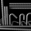 Deformed Steel Rebar For Construction With Ribbed Surface And Bendable Sections