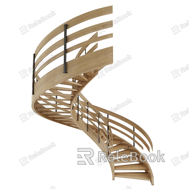 modern revolving staircase model