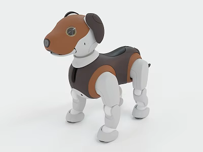 Smart Robot Dog Featuring Bionic Design And Mechanical Limbs As Interactive Pet 3d model