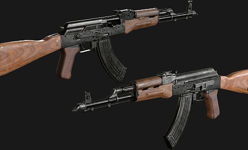 AK Rifle 3D Model 3d model