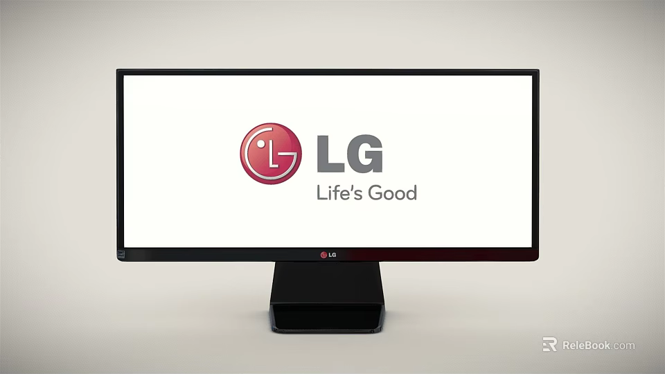 LG Computer Monitor With Clear Display Screen And Modern Sleek Design 3d model 