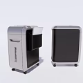 Office Appliances Modern Paper Shredders With Mobile Wheels And Compact Design