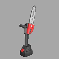 High Performance Industrial Electric Chainsaw With Portable Battery Operated Cutting Tool Design 3d model