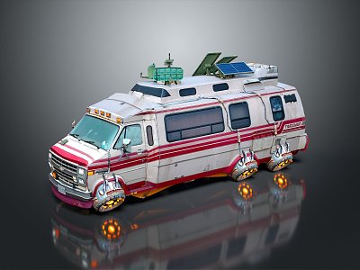 Modern RV Camper Car Camper Car Sci-Fi RV model