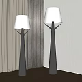 Modern retro creative floor lamp 3d model