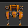 Modern Robot Battery Attack Robot Defense Robot Armed Robot 3d model