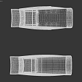 Two Dark Brown Woven Outdoor Lounge Chairs With Modern Sleek Design