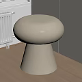 Modern Shoe Changing Stool Dressing Stool 3d model