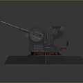 Turret Machine Gun Heavy Machine Gun Turret Sci-fi Tower Defense Game Tower Defense Sci-fi Turret Game Turret 3d model