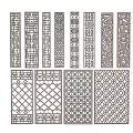 Decorative Room Dividers With Various Intricate Patterns And Geometric Designs 3d model