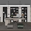 Light Luxury Study 3d model