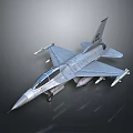 Detailed 3D Rendered Aerospace Fighter Jet with Sharp Nose Transparent Cockpit and Missile Mounts