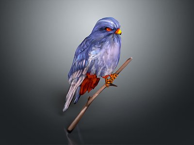 Modern Birds 3d model