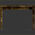 Rustic Wooden Furniture Table With Textured Surface And Four Sturdy Legs