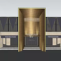 Modern Sales Office Building With Geometric Glass Facade Wooden Structure And Mansion88 Signage
