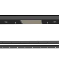 Modern Black Metal Hook Rack With Multiple Hanging Hooks For Kitchen Storage