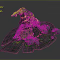 Enchanted Witch Hat Decoration With Green Yellow Tones Coiled Golden Accents And Leaf Shaped Base