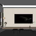 Modern Living Room Interior Design With Beige Sofa Wooden Walls And Decorative Painting