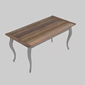 Elegant Classic Desk With Wooden Top Gray Curved Legs And Drawer Storage