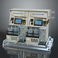 Dual Unit Laboratory Equipment With Digital Screens Control Panels And Clear Containers