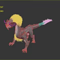 Game Movie Character Light Blue Dragon With White Mane And Sharp Claws