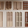 Various Stylish Wardrobe Doors With Louvered Panels And Double Door Designs