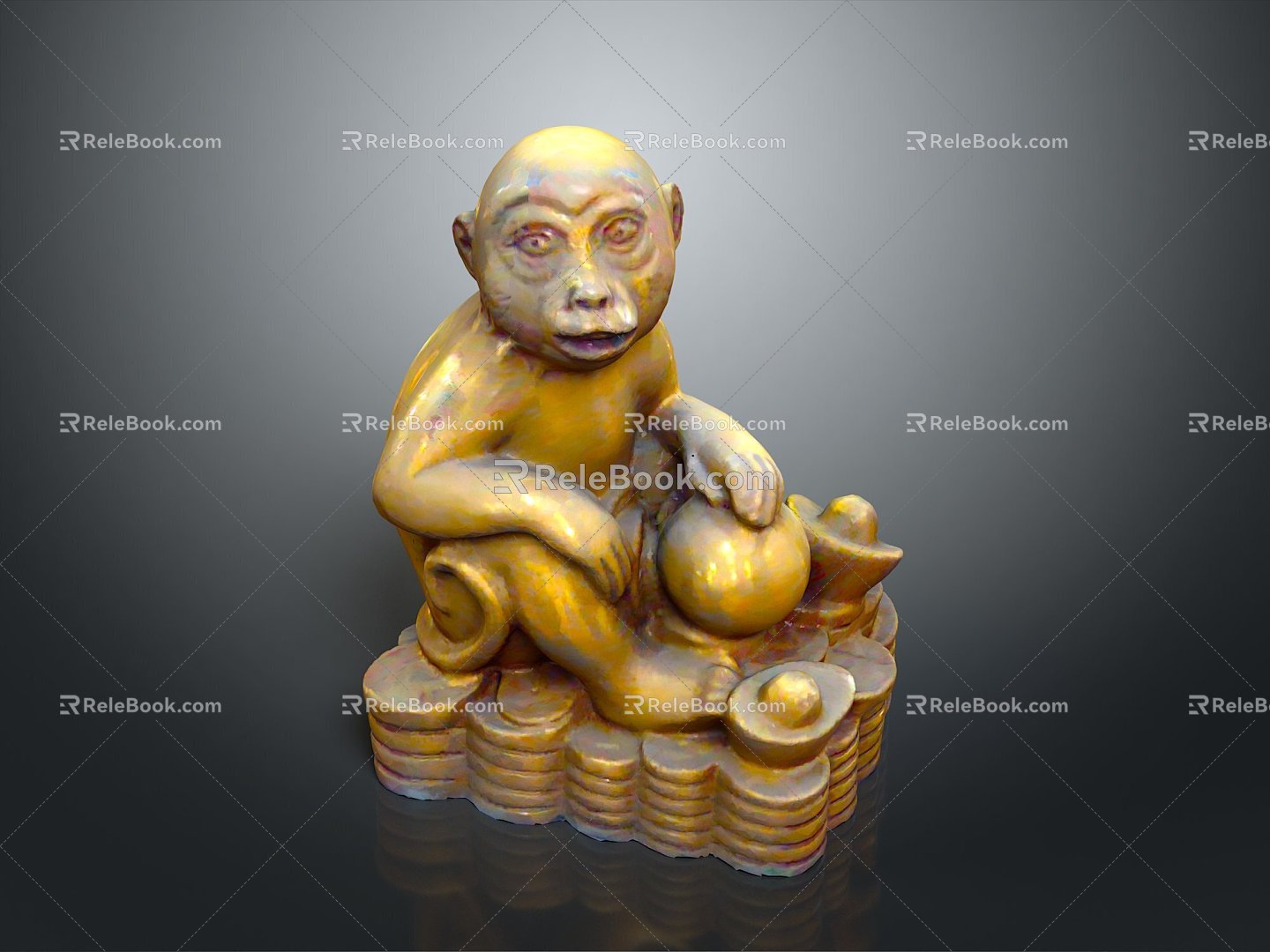 Monkey Monkey Cartoon Monkey Anime Monkey Stylized Monkey Fantasy Style Monkey Toy 3d model