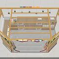 Colorful Pet Store In Mall With Cat Ear Design And Pet Supplies