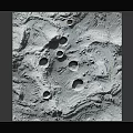 3D Lunar Surface Model Square Shaped With Detailed Craters And Textured Surface