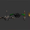 Futuristic Female Characters In Cybernetic Armor With Head Models And Sci Fi Design