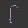 Stainless Steel Curved Spout Single Handle Faucet Hardware Tool with Base