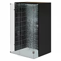 Modern Shower Sauna Enclosure With Glass Door And Black Frame Interior Design