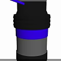 Sports Shaker Bottle With Blue Accent And Mixing Function For Fitness Workouts