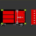 Tool Box Iron Box Multi-layer Tool Box Iron Box Iron Trunk Box Box Box Luggage Leather Box 3d model