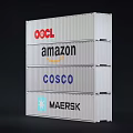 Modern Container Standard Container Amazon Container 3d model