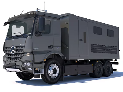 Truck RV Off-road RV Off-road Truck Benz Truck Arocs Truck Military Truck Military Transporter 3d model
