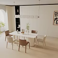 Modern table combination 3d model