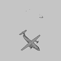 Gray Military Fighter Jet With Red Star Markings Double Propellers And Number 11