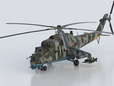 Helicopter Gunship Rescue Helicopter Drone Transport Helicopter 3d model