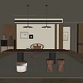 Modern study 3d model