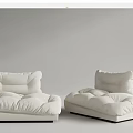 Modern double sofa 3d model