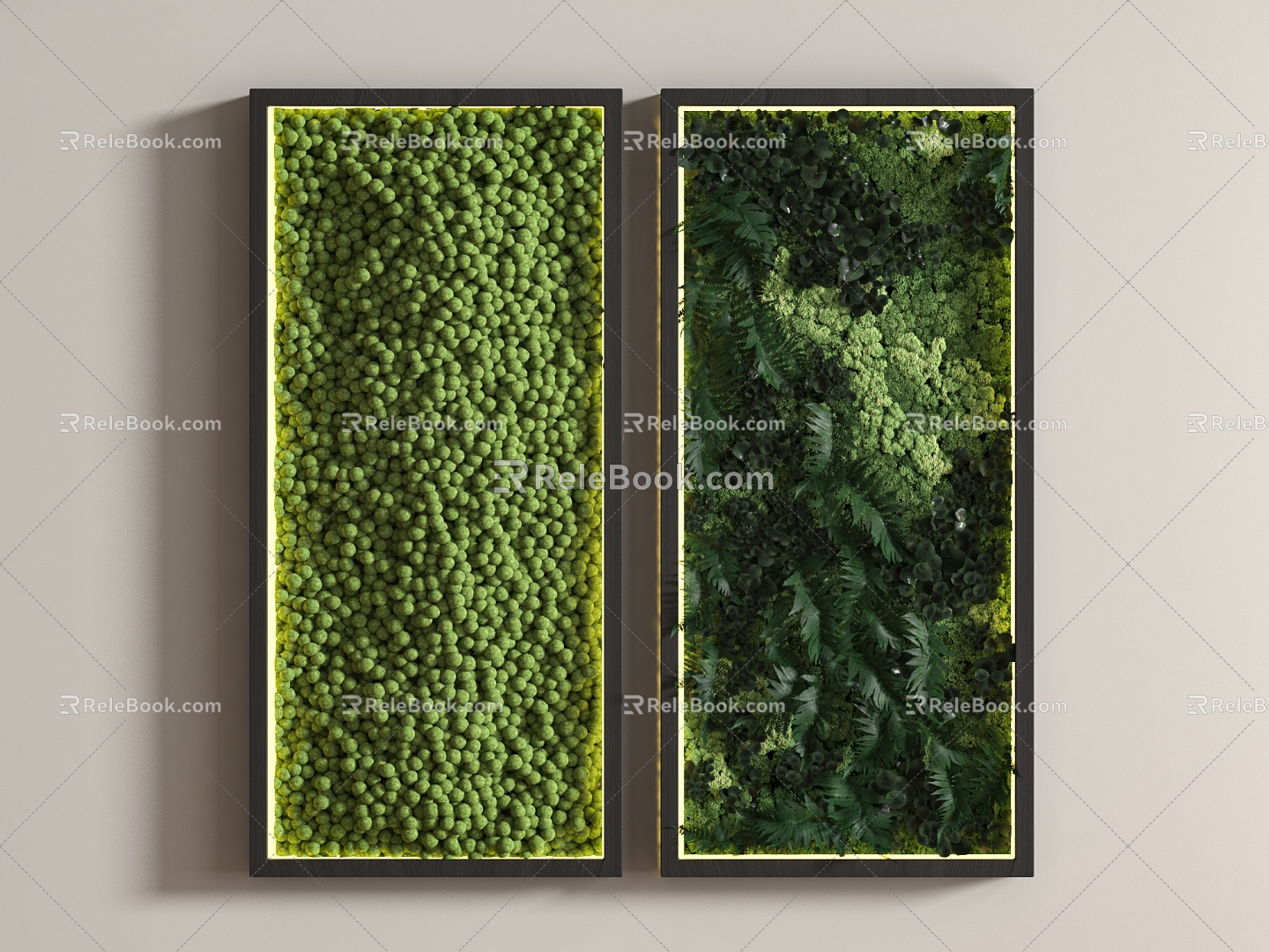 Green Plant Wall Grassland Green Plant Wall Plant Wall Moss Wall Moss Green Plant Wall Grassland 3d model